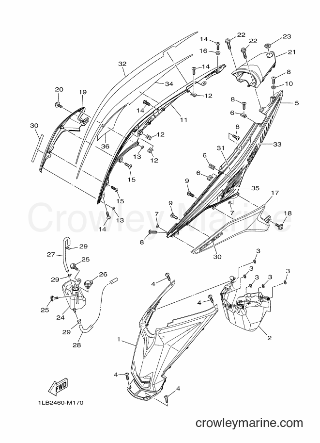 2013 Scooter AL125FC - AL125FC (1LB2) [010] - SIDE COVER