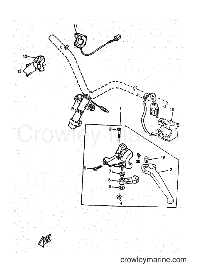 Yamaha Motors CW50RSX (5CD2) [999] - HANDLE SWITCH & LEVER