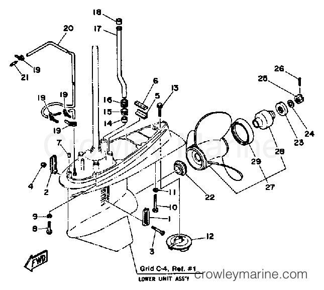 Yamaha Motors 115ETXH - LOWER DRIVE 2