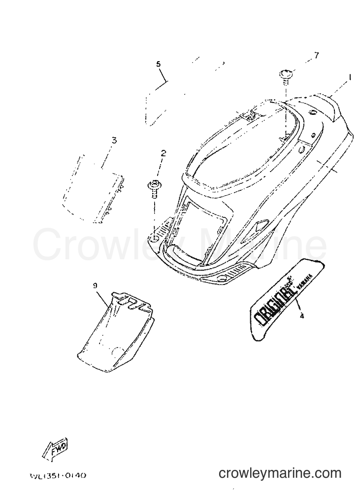 Yamaha Motors CW50 (4VV3) [999] - SIDE COVER & OIL TANK