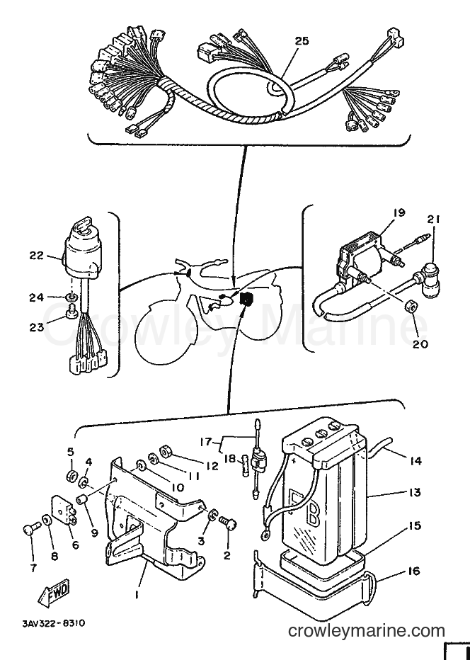 1988 Scooter FS1 - FS1 (3AV) [999] - ELECTRICAL 1