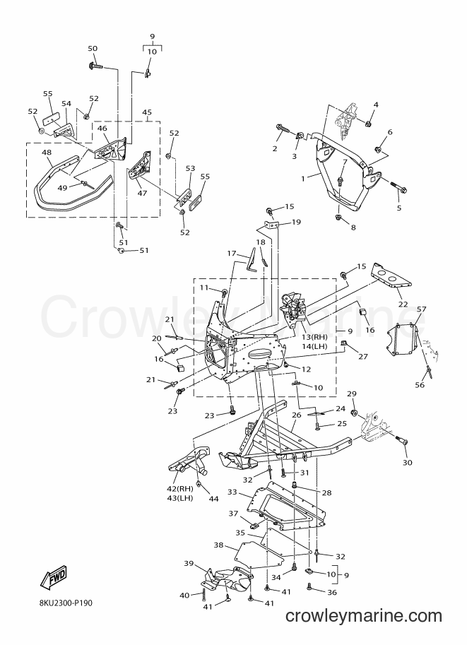 Yamaha Motors SRV10MS (8KS2) [010] - FRAME 1