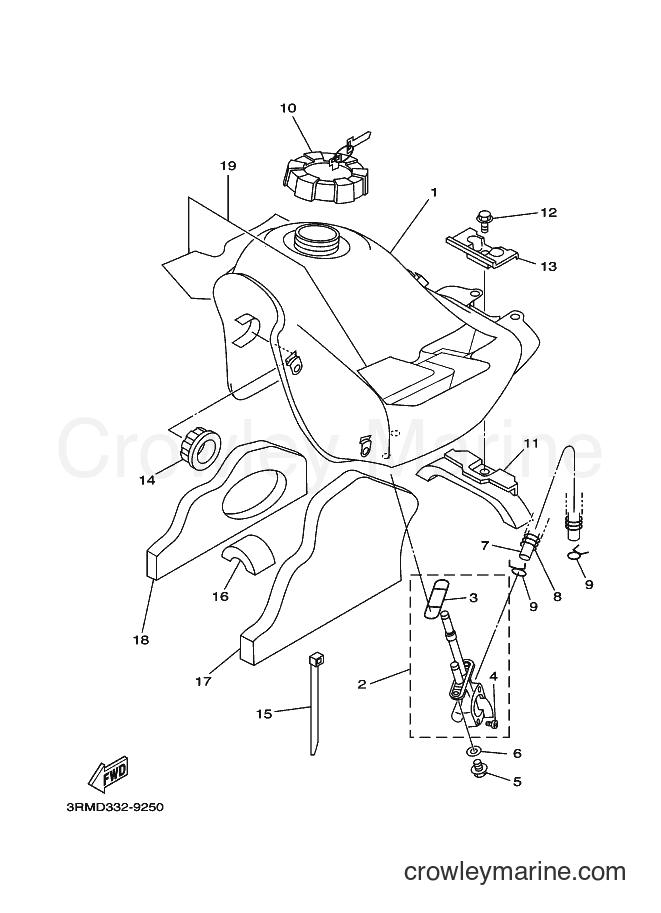 2000 Dirt Bike DT125R - DT125R (4DJA) [010] - FUEL TANK