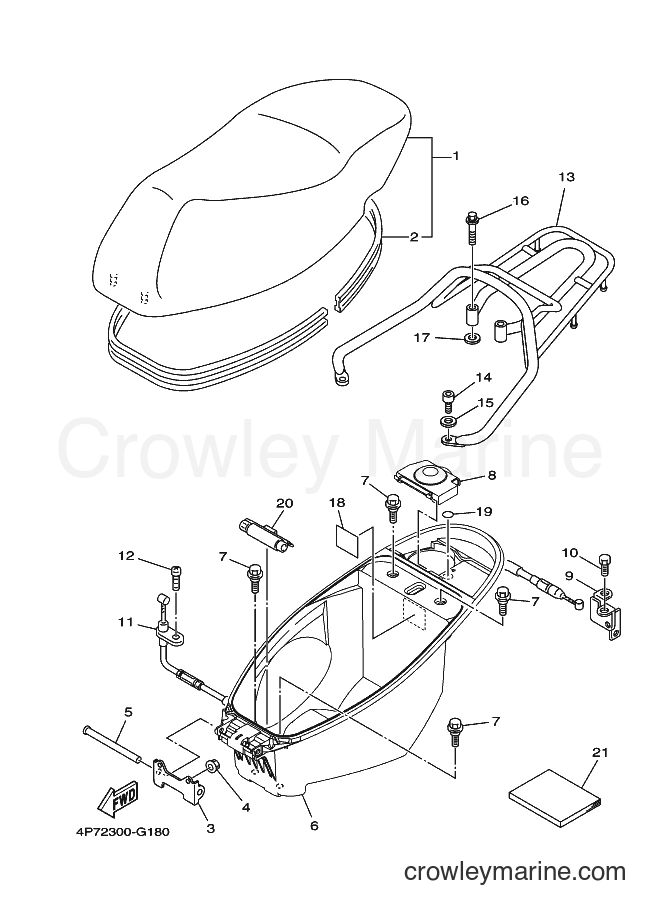 2008 Scooter XC125E - XC125E (4P72) [050] - SEAT
