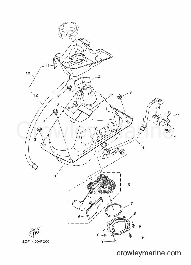2015 Scooter GPD125-A - GPD125-A (2DS5) [010] - FUEL TANK