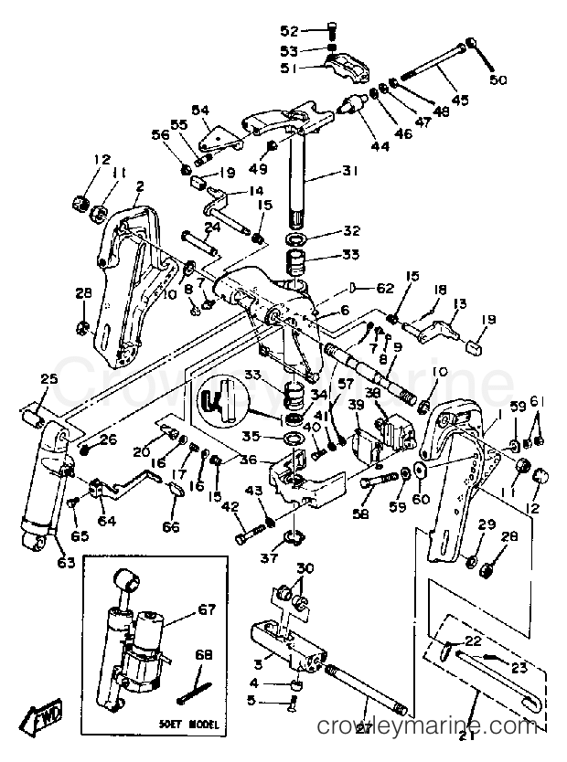 Yamaha Motors 50ESJ - BRACKET