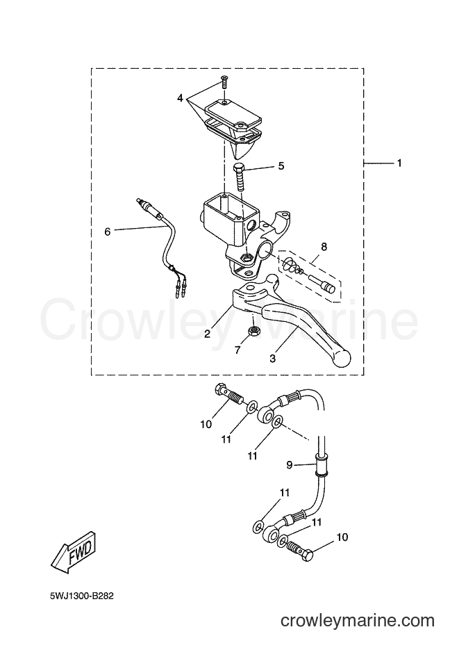 2007 Scooter YQ50L - YQ50L (3C6K) [050] - REAR MASTER CYLINDER