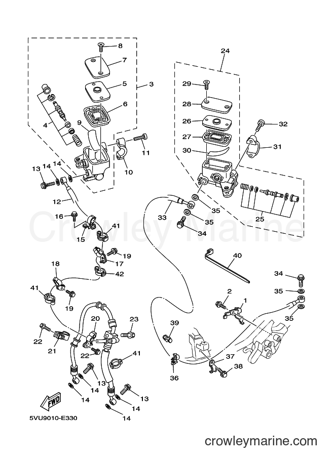 Yamaha Motors XP500 (5VU8) [090] - FRONT MASTER CYLINDER