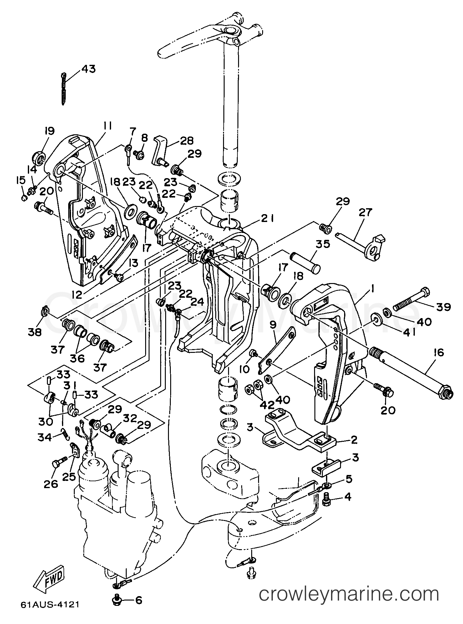 Yamaha Motors S225TXRX - BRACKET 1