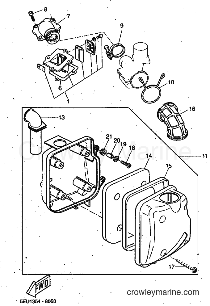 1999 Scooter YH50 - YH50 (5JB1) [010] - INTAKE