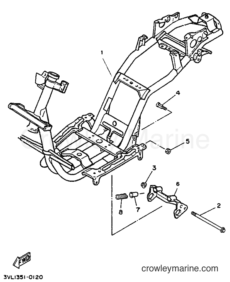 1995 Scooter CW50 - CW50 (4BX6) [999] - FRAME