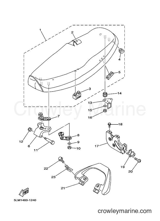 Yamaha Motors T105E (5SD2) [010] - SEAT