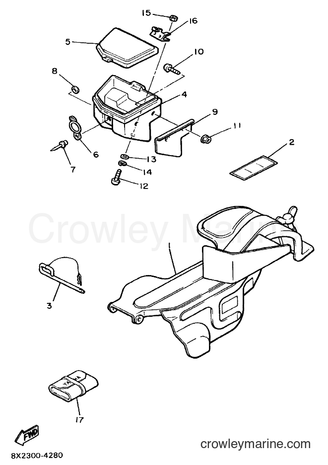 1988 Snowmobile ET340 - ET340 (84G0) [010] - GUARD & LUGGAGE BOX