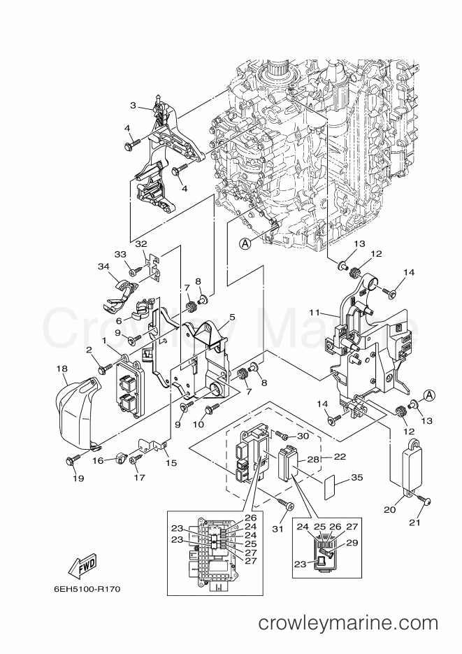 Yamaha Motors F200B (6DA5) [030] - ELECTRICAL 1