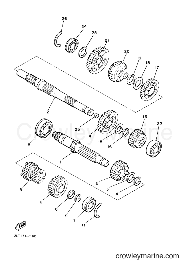 Yamaha Motors VMX12 (3LRD) [010] - TRANSMISSION