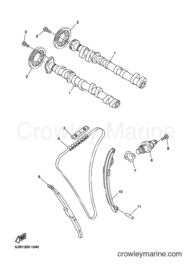 2003 Sport Bike FJR1300A - FJR1300A (5VS1) [050] - CAMSHAFT & CHAIN