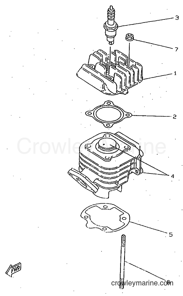 1998 Scooter CW50RSP - CW50RSP (4WL6) [010] - CYLINDER