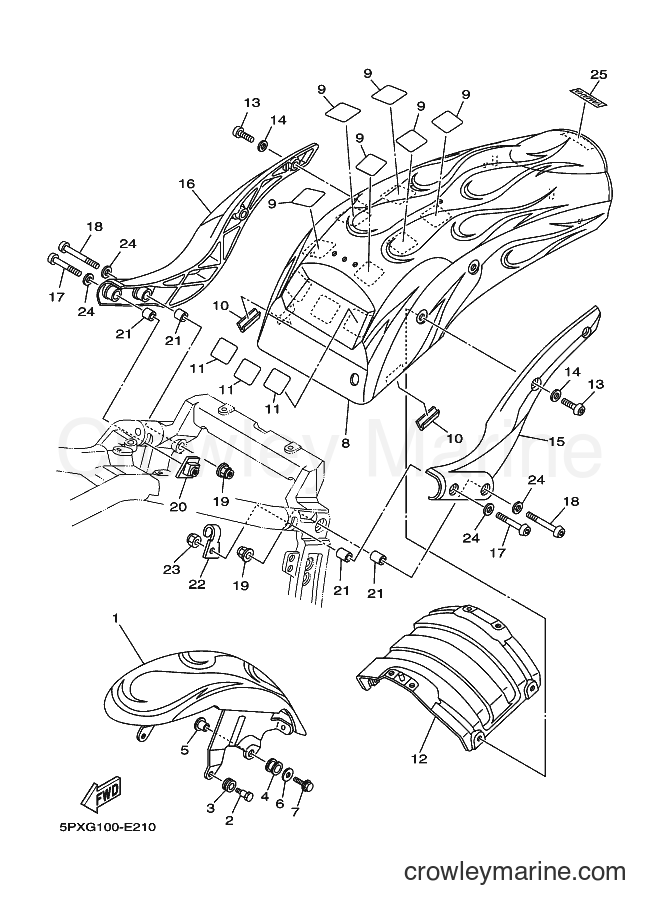 Yamaha Motors XV1700PC (5PXM) [010] - FENDER
