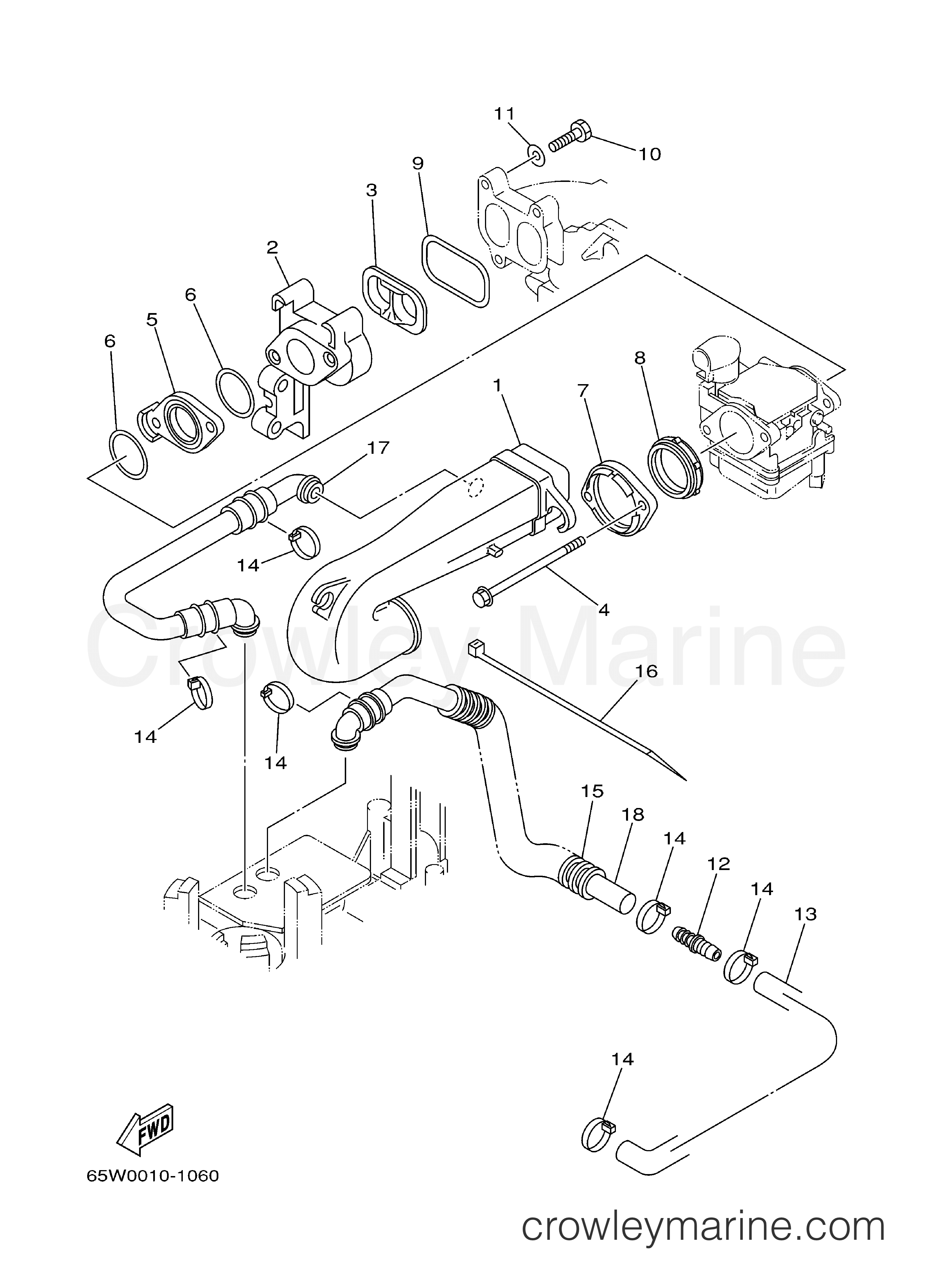 Yamaha Motors F25ELHZ - INTAKE