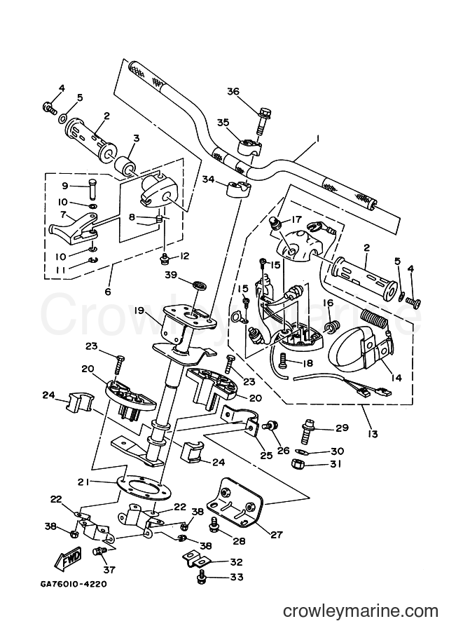 Yamaha Motors WB700AW (GR78) [010] - STEERING 1