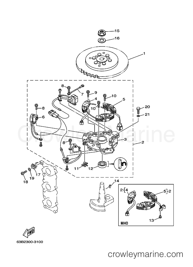 Yamaha Motors 40Y (68PD) [020] - GENERATOR