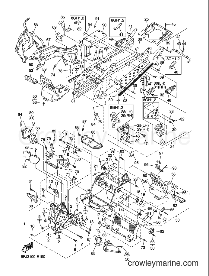 Yamaha Motors SXV700 (8FJ4) [010] - FRAME