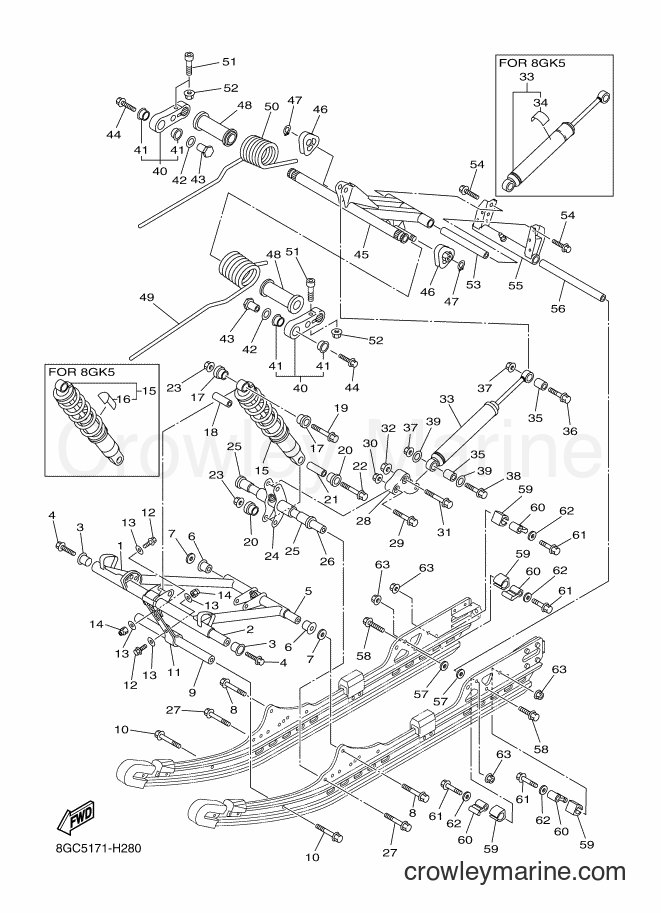 2009 Snowmobile RPZ50GT - RPZ50GT (8GK5) [020] - TRACK SUSPENSION 2