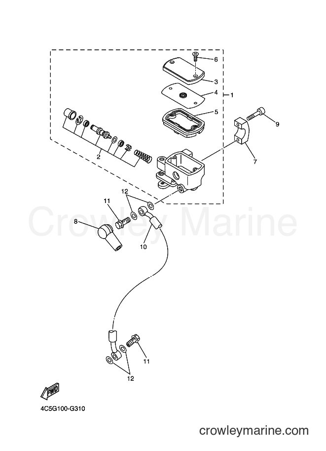 Yamaha Motors XVS650A (1BFE) [010] - FRONT MASTER CYLINDER