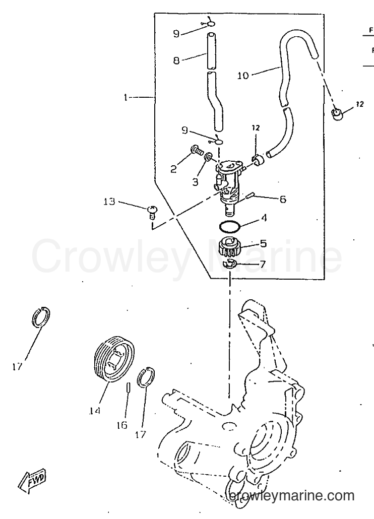 1998 Scooter CW50RSX - CW50RSX (5AA3) [999] - OIL PUMP
