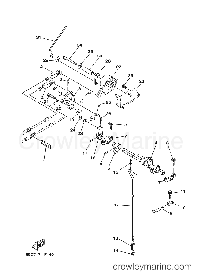 Yamaha Motors T9.9PLRF (69C7) [040] - CONTROL
