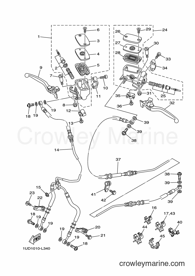 2012 Maxi-Scooter XP500 - XP500 (1UD2) [010] - FRONT MASTER CYLINDER