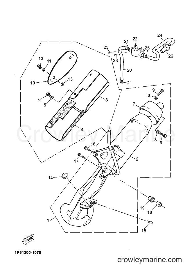 Yamaha Motors YN50 (1P92) [060] - EXHAUST