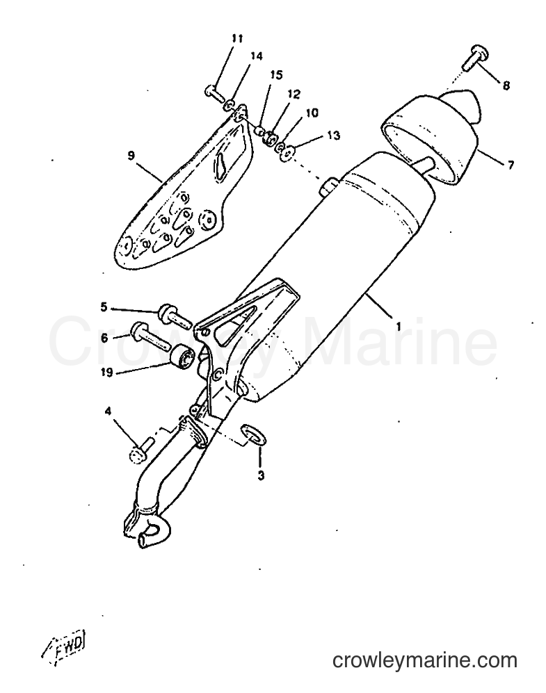 1998 Scooter CW50RSX - CW50RSX (4YC3) [999] - EXHAUST