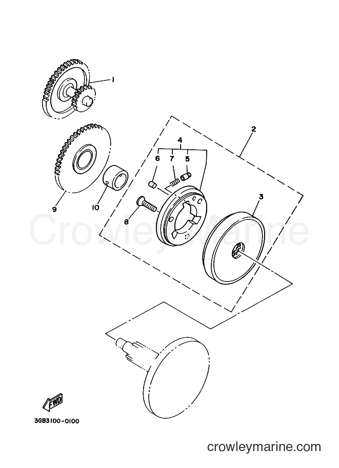 Yamaha Motors YFM100 (3GBB) [010] - STARTER