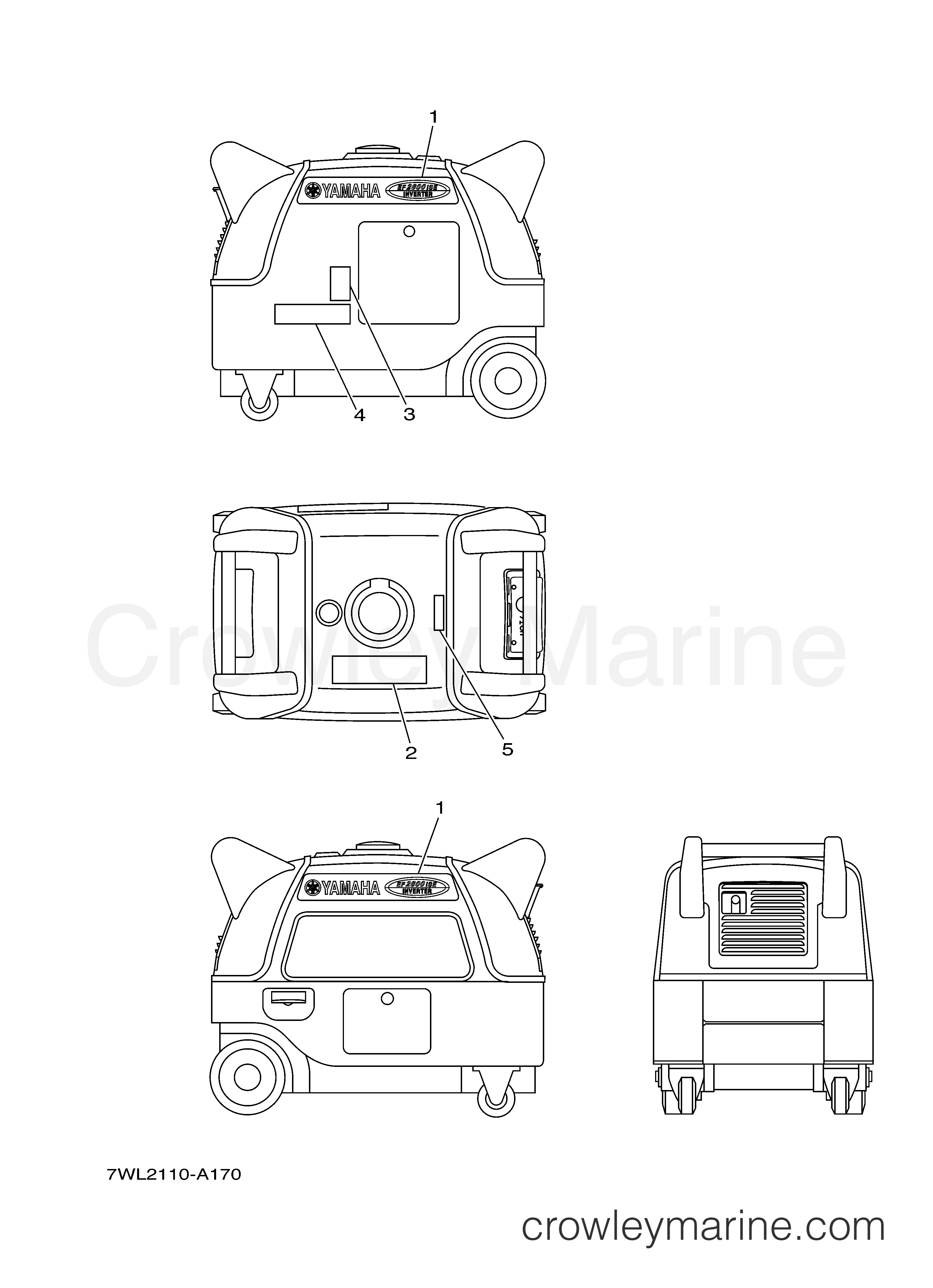 Yamaha Motors EF3000ISEB - LABELS
