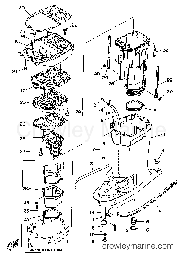 Yamaha Motors 250TXRP - UPPER CASING