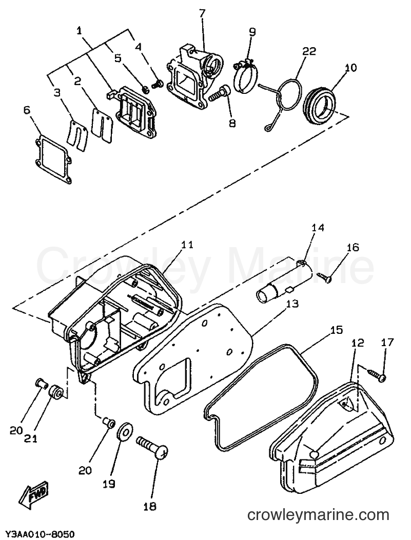 1990 Scooter CW50T - CW50T (3TX1) [999] - INTAKE
