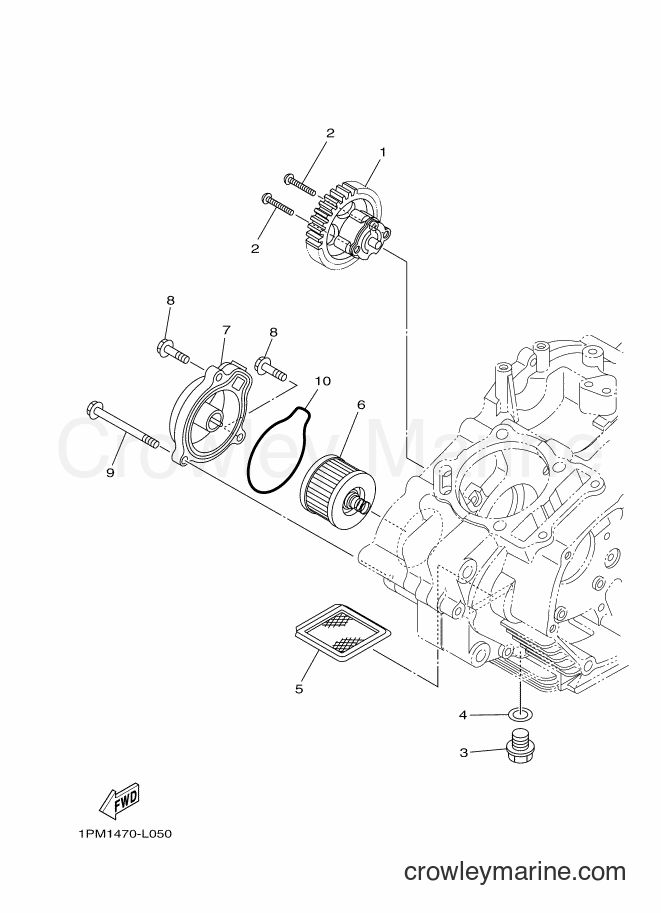 Yamaha Motors FZN150 (2UP3) [010] - OIL PUMP