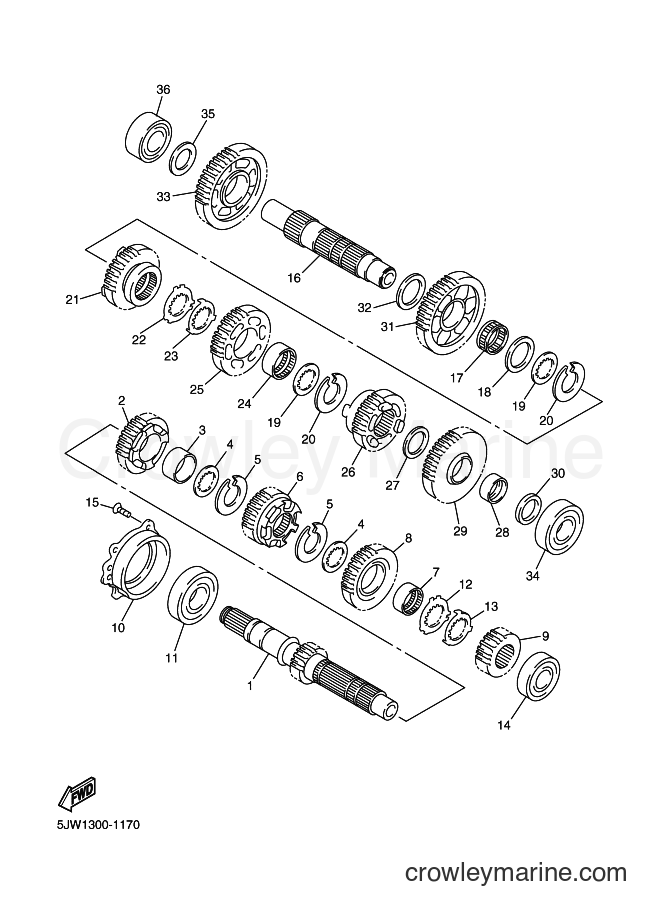 2004 Sport Bike FJR1300A - FJR1300A (5VS7) [050] - TRANSMISSION