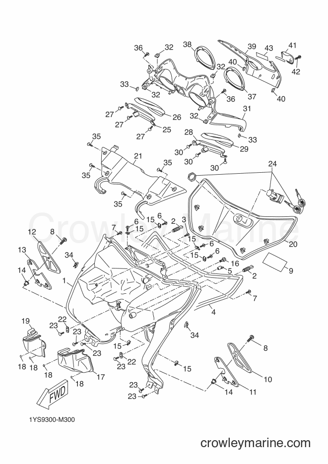 2013 Scooter YP250R - YP250R (1YS9) [020] - LEG SHIELD