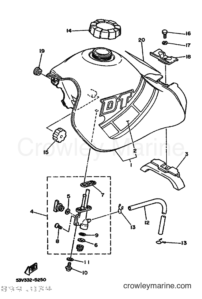1986 Scooter DT80LC - DT80LC (53W) [999] - FUEL TANK