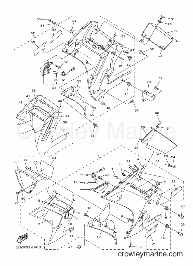 2009 Sport Bike FJR1300A - FJR1300A (3P6V) [010] - COWLING 2