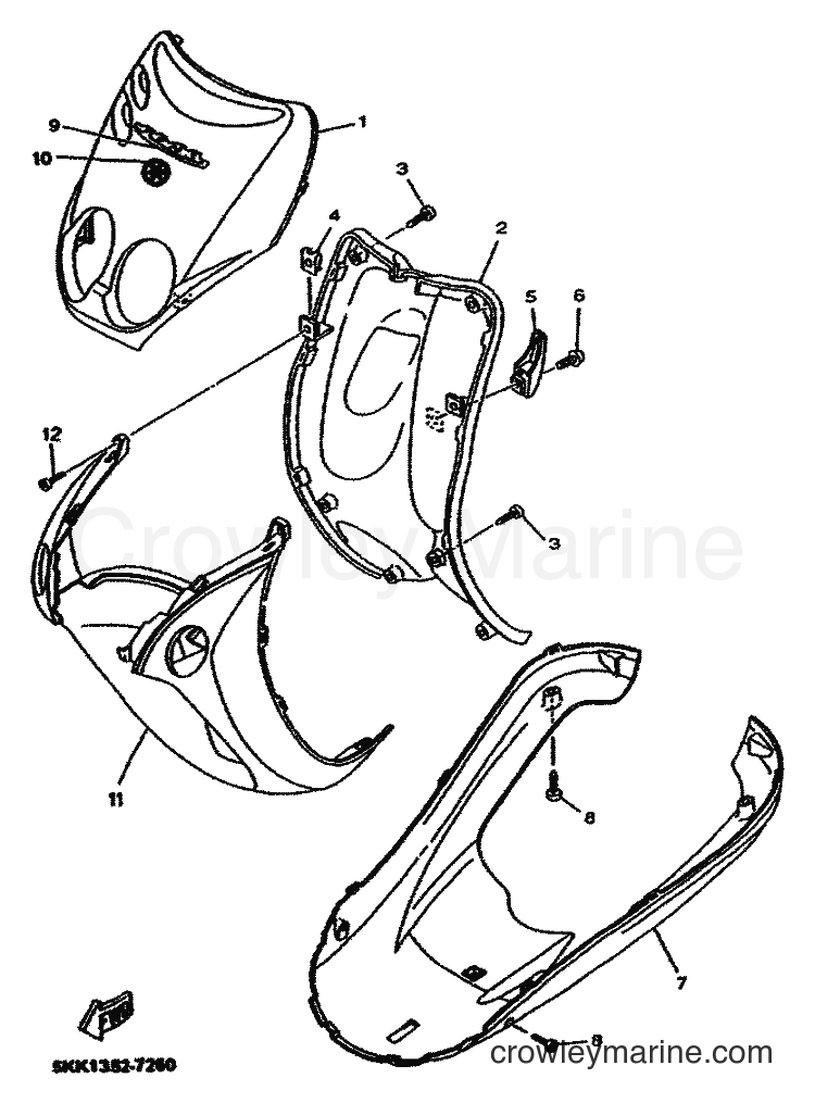 Yamaha Motors YN100 (5KKE) [010] - LEG SHIELD