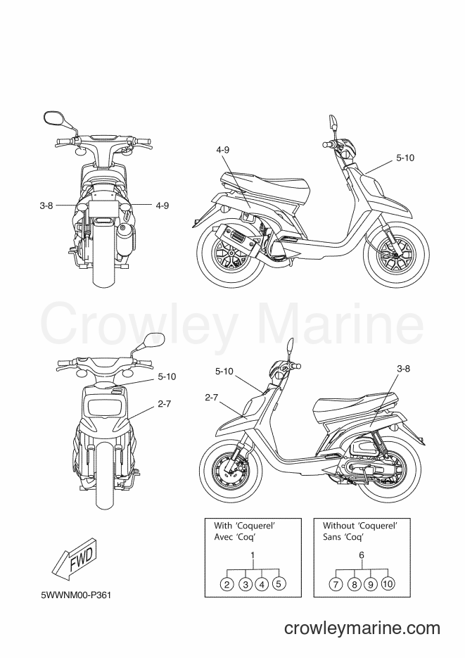 2013 Scooter CW50 - CW50 (5WWN) [010] - GRAPHIC & EMBLEM