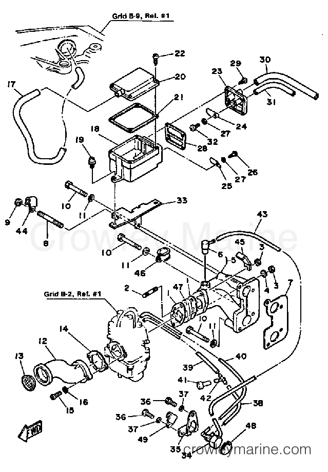 Yamaha Motors FT9.9XH - INTAKE