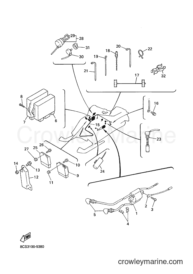 Yamaha Motors VX600LT (8CS3) [010] - ELECTRICAL 1