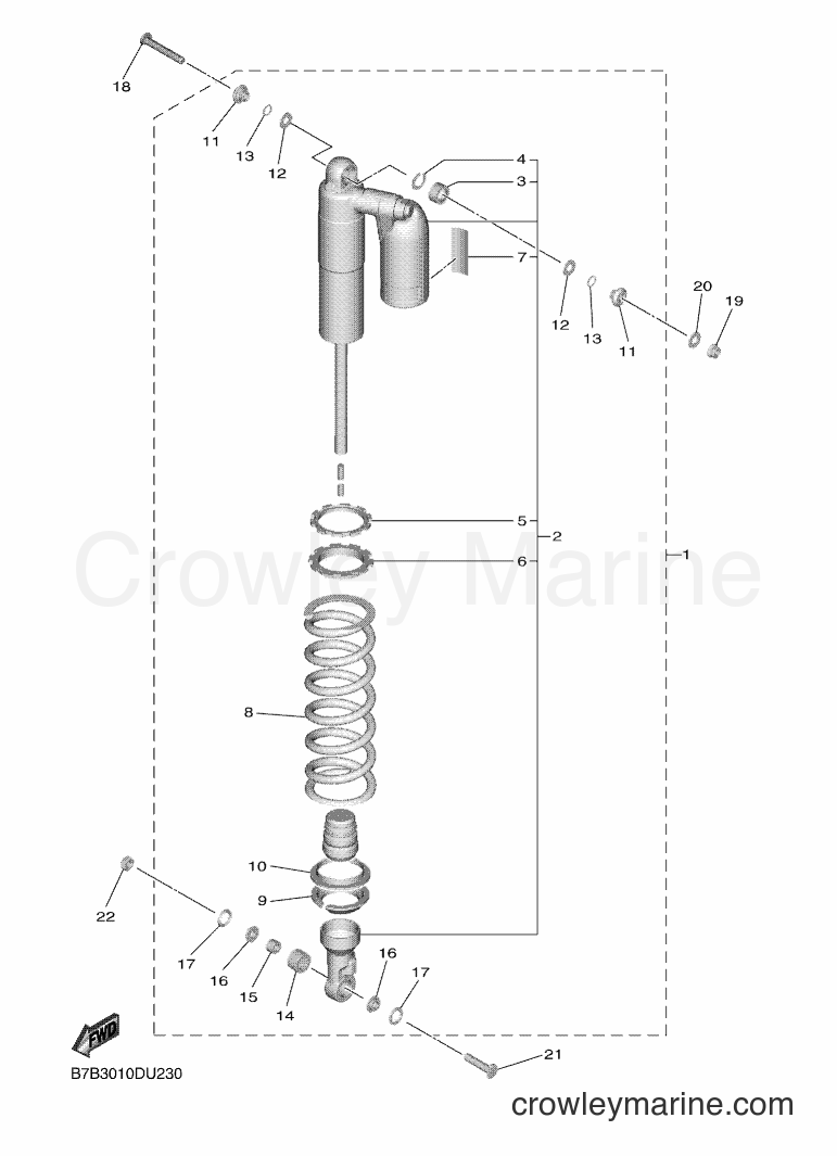 Yamaha Motors YZ250F (B7B3) [010] - REAR SUSPENSION