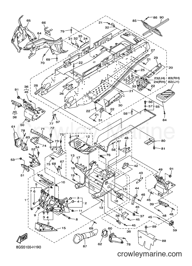 Yamaha Motors VK10D (8GSC) [020] - FRAME