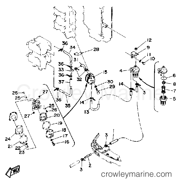 Yamaha Motors L130ETXDA - FUEL SYSTEM 1
