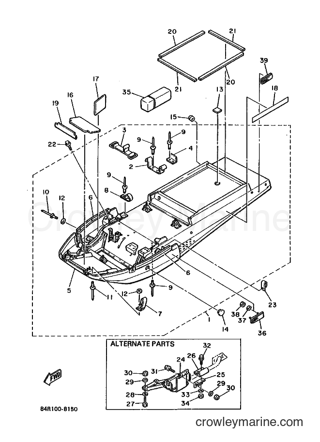 1988 Snowmobile VK540 - VK540 (84R0) [010] - FRAME